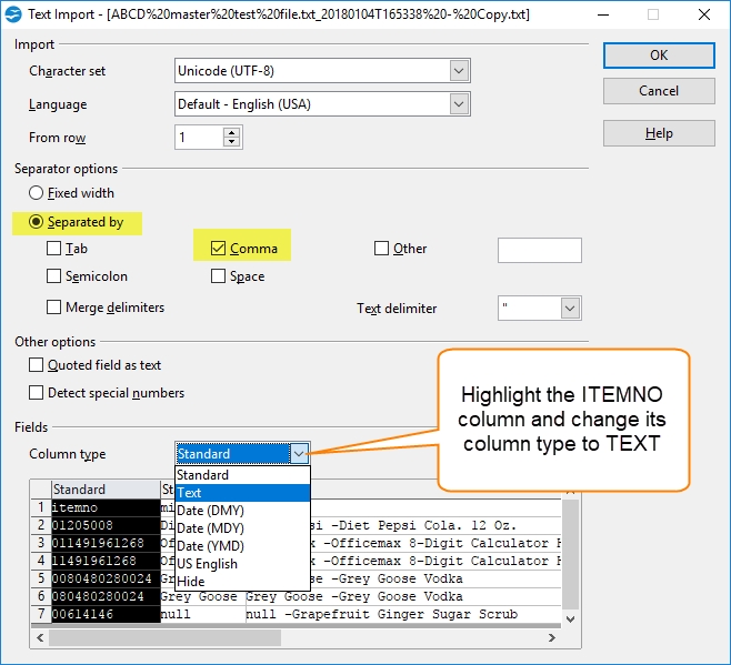 OpeningCSVorTXTwithCalc